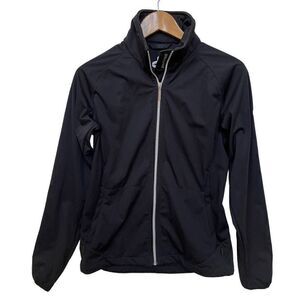 Cross Golf Sportswear Windbreaker Jacket Sweden Water Resistant Black Women’s M